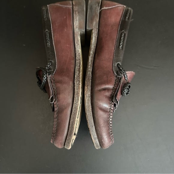 Allen Edmonds Woodstock Burgundy Black Slip-On Loafers Dress Shoes Mens Sz 11.5D - Picture 7 of 10